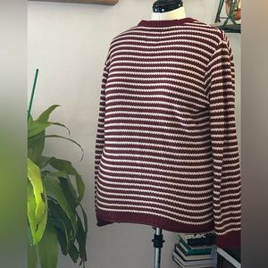 Old school red and white striped sweater.